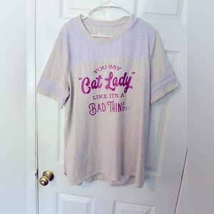2XL Official Disney “cat lady” Shirt